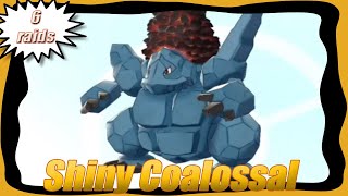 Shiny Coalossal - 6 raids - Crown Tundra - Pokemon Shield
At last, the last shiny I need for this line is here. Dude in my eyes that Coalossal looks beautiful, lol. Shiny Coalossal - 6 raids - Crown Tundra - Pokemon Shield