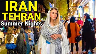 IRAN - Summer Nights In Tehran 2022 Nightlife Walking Iran Vlog ایران