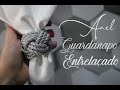 DIY - Como fazer porta guardanapo entrelaçado com cordão São Francisco - Anel de Guardanapo