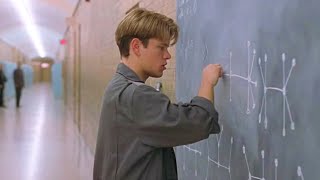 "عامل نظافة فى الجامعة بيقدر يحل مسأله رياضيه عجز كل الطلاب عن حلها "ملخص فيلم good will hunting