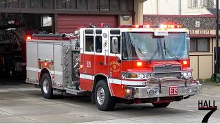 Oakland Fire Department - Engine 15 Responding