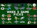 Week 5 NFL Game Picks | NFL