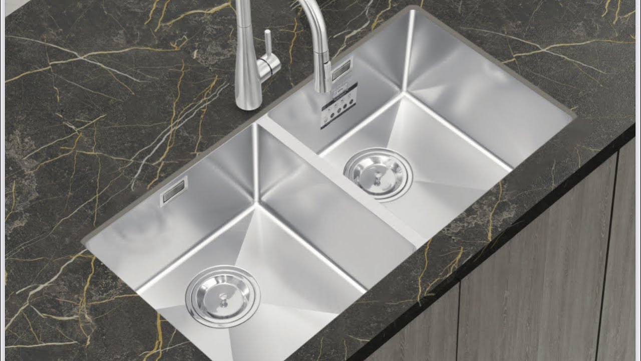 Chậu hạt lắp âm chống xước 2 hố EUC28746EB