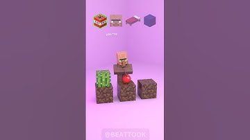 Minecraft Mobs vs Iron Golem The Hero Satisfying 3d Fluid and Cloth Simulation | Revenge Time!