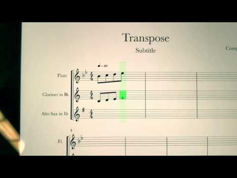 Notion App - Transposed Instruments