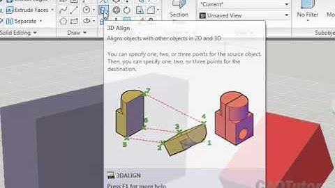 AutoCAD 2010: 3D Scale and 3D Align