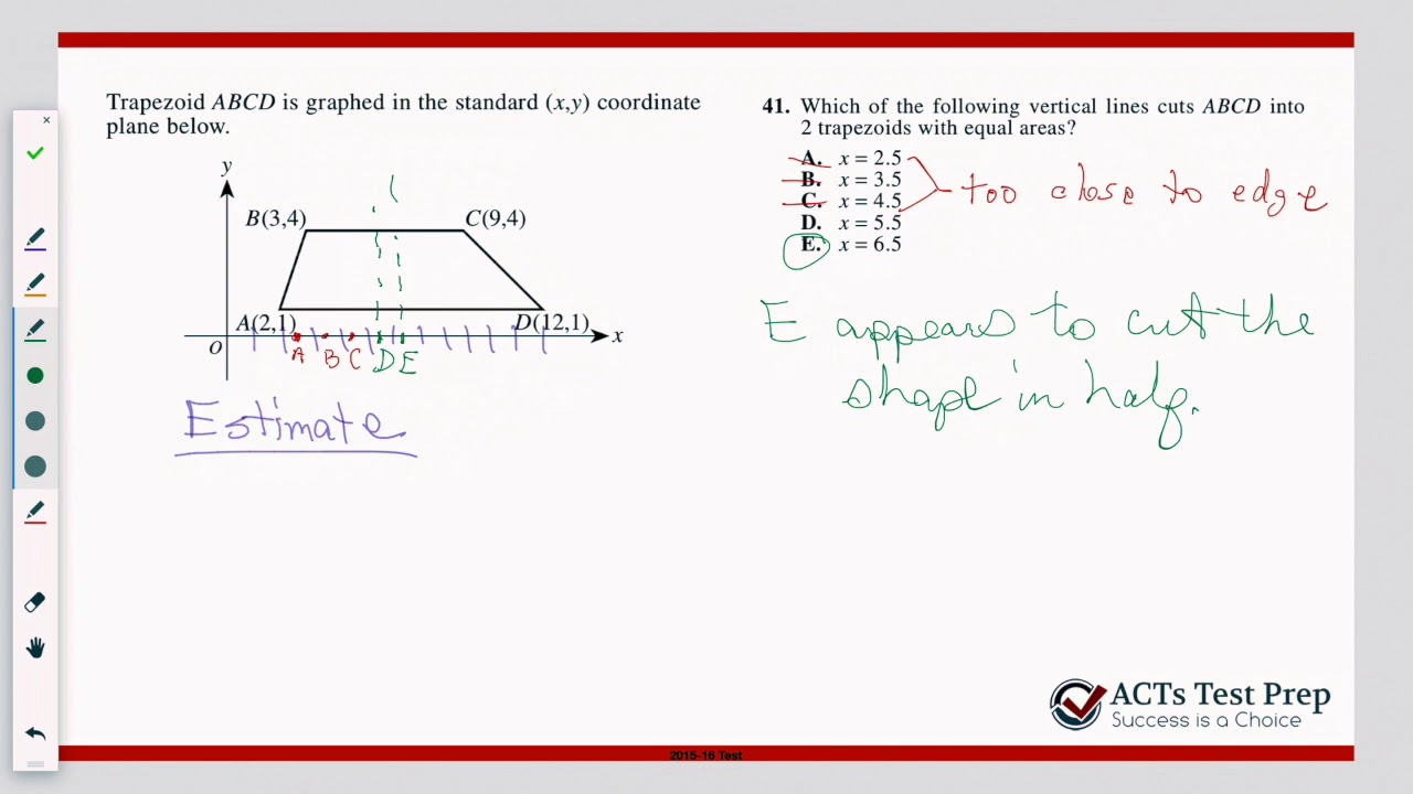 2015 16 ACT Math 41 - YouTube