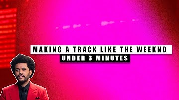 How To Make A Track Like The Weeknd Under 3 Minutes | Fl Studio 20 Tutorial