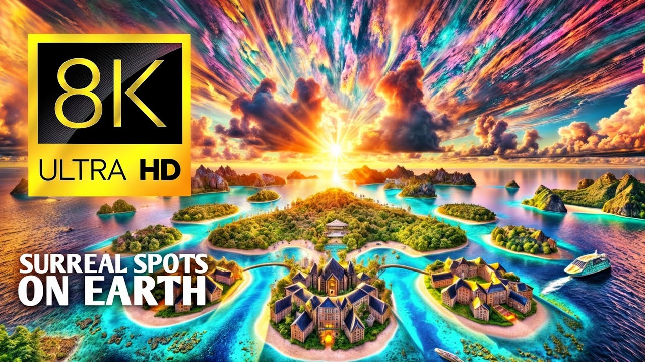 Surreal Spots On Earth 8K Ultra Hd 60 Fps - Most Beautiful Places On Earth