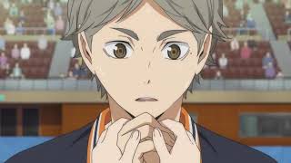 Haikyuu - Kiyoko Holds Sugawaras Hand