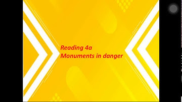 Monuments in danger 7 grade