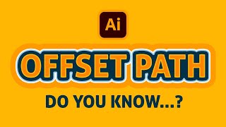 How to create OFFSET PATH in Adobe Illustrator | Tutorial