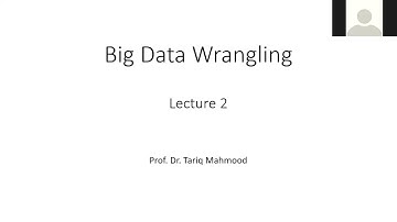 Data Wrangling Lecture 2