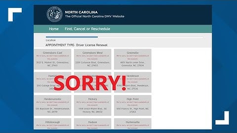 Why are there no DMV appointments available in our state?