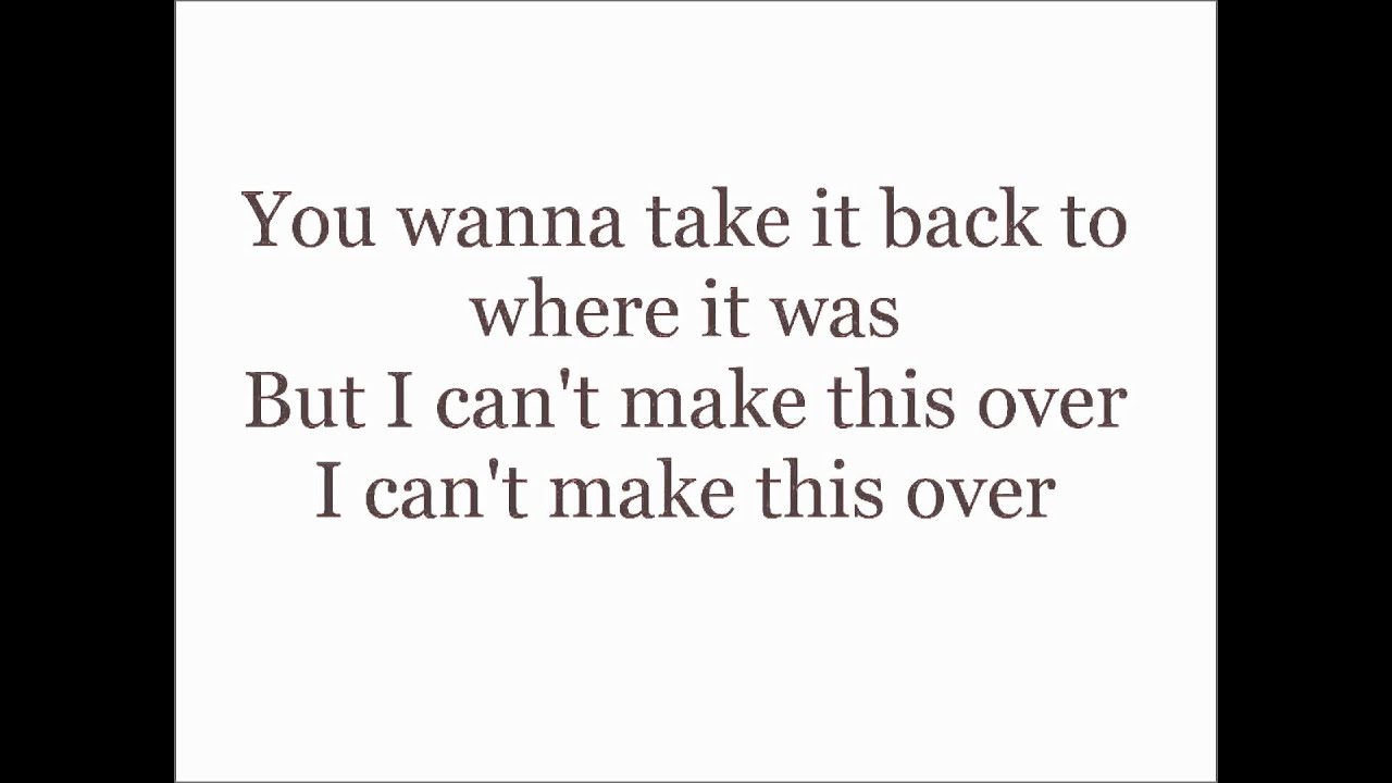 Pixie Lott Can' make this over (Lyrics) YouTube