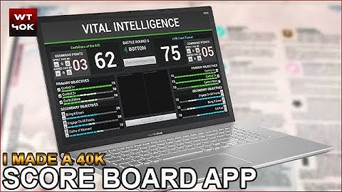 I made a 40k -Desktop Scoreboard App