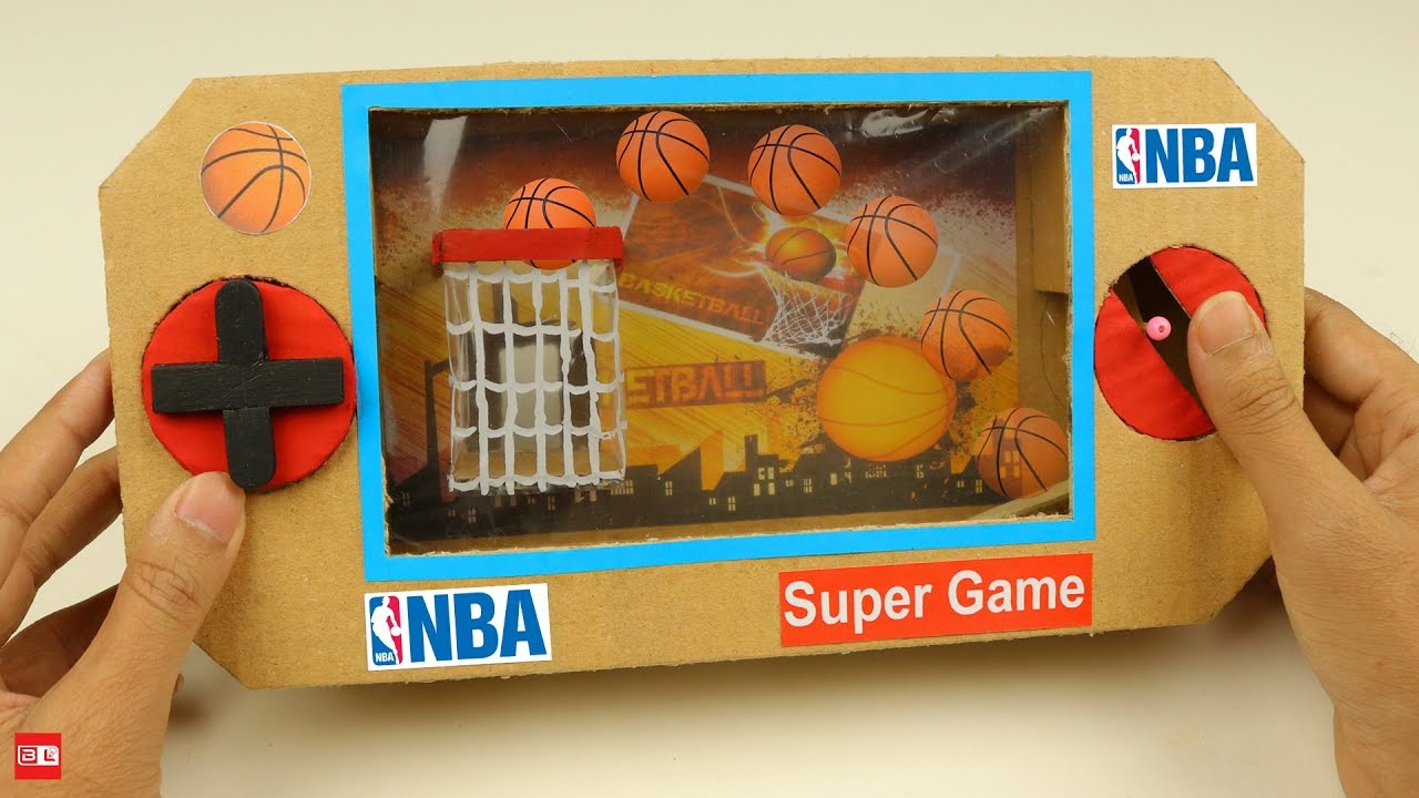 DIY How To Build Basketball Board Game for 2 Players from