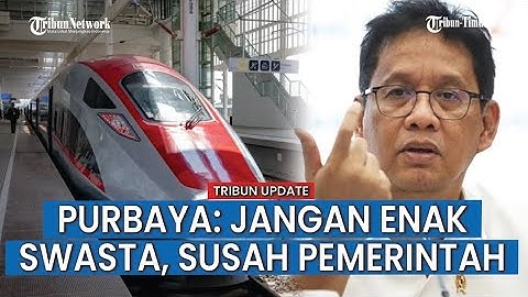 Purbaya Tolak Bantu Bayar Utang Kereta Cepat Jakarta Bandung 