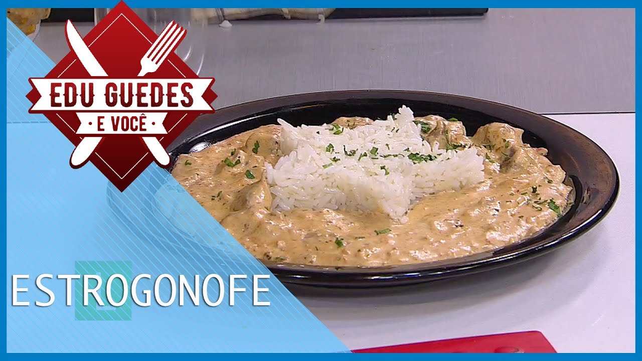 Edu Guedes ensina a preparar receitas variadas de estrogonofe