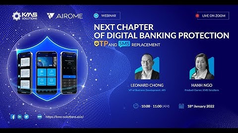 WEBINAR | Next chapter of Digital Banking Protection – OTP and SMS replacement | Digital Banking