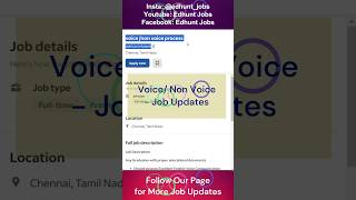 Job Alert - Voice Non Voice