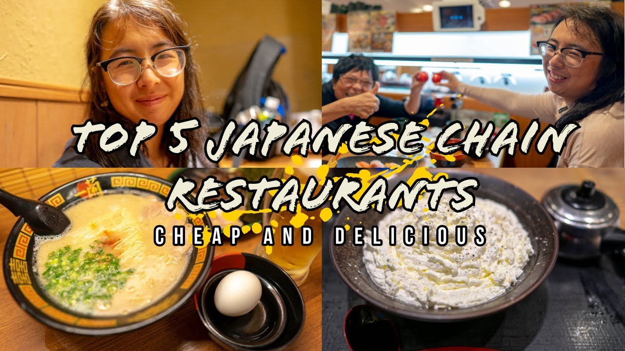 CHEAP AND DELICIOUS 5 MustTry Chain Restaurants in Japan YouTube