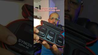 Microfone de Lapella Synco G2 A2 PRO Com Case Para Carregamento # lapella #áudio #synco #gravação