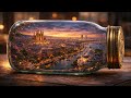  Magical Barcelona in a Glass Bottle ✨ | Sagrada Familia Sunset &amp; City Lights | Dreamy Wall Art 4K