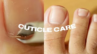 PEDICURE TRANSFORMATION | How I Cut Cuticles At Home by abetweene 21,354 views 11 months ago 7 minutes, 23 seconds