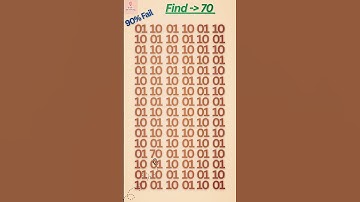 Can you spot the hidden number 70 ? 🧐🔎 |  99%Fail | Brain Storming | #shorts #mathpuzzle #ytshorts