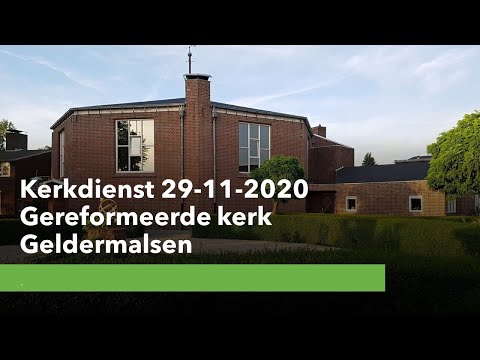 Kerkdienst 29-11-2020 Gereformeerde Kerk Geldermalsen