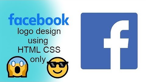 Facebook Logo Design using HTML and CSS only. JUST IN 3 MINUTES