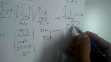 A sphere cylinder and a cone are of same radius and same height. Find ratio of their CSA