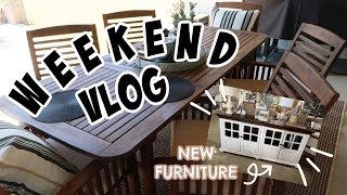 Weekend VLOG Easter Basket Shopping Target Haul NEW outdoor patio rug back porch refresh