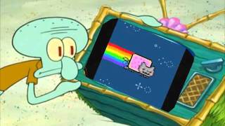 Patrick Hates Nyan Cat