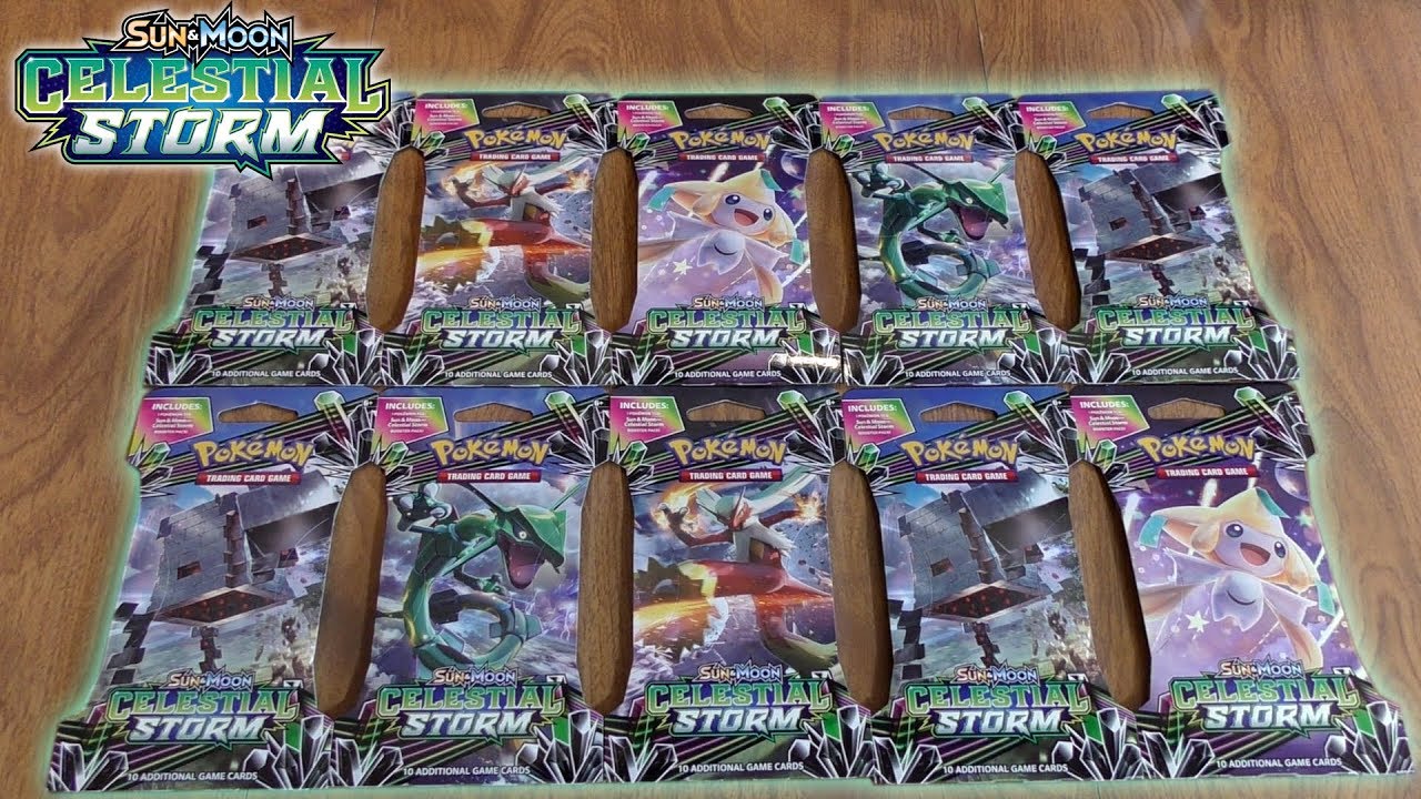 10 Celestial Storm Booster Pack Opening