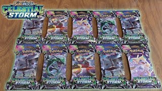 10 Celestial Storm Booster Pack Opening