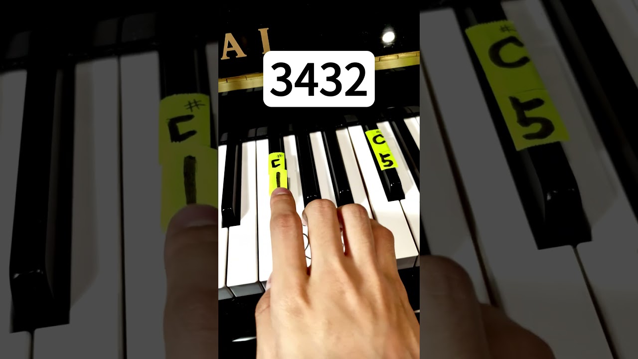 Canon in D - Piano Tutorial for absolute beginners 🎹 #piano #easy