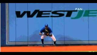 Rajai Davis nabs great catch with excellent leap and even better timing- Catch of Year?