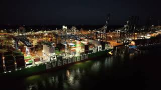 Wando Terminal at Night