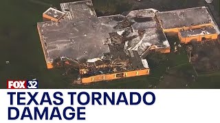 Tornadoes leave behind damage in Texas @FOX32Chicago