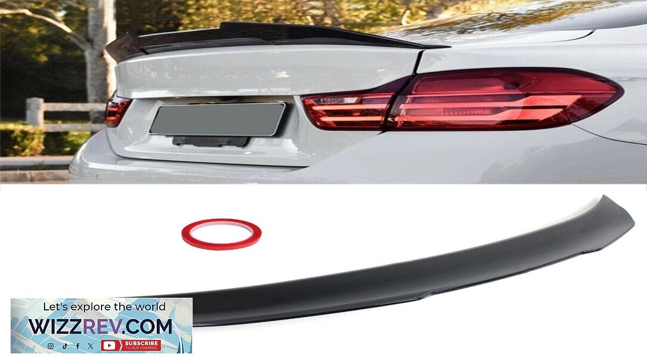 PSM Style Highkick Rear Trunk Spoiler Boot Lip Wing For BMW F30 Review