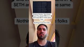 Binance Futures Shut Down and They Dump Millions in Bitcoin and Ethereum the same day 🤔