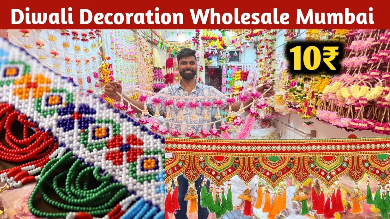 Bhuleshwar Diwali Decoration Wholesale Market Mumbai 2025 | Toran, Lights, Diyas, Gifts & More”
