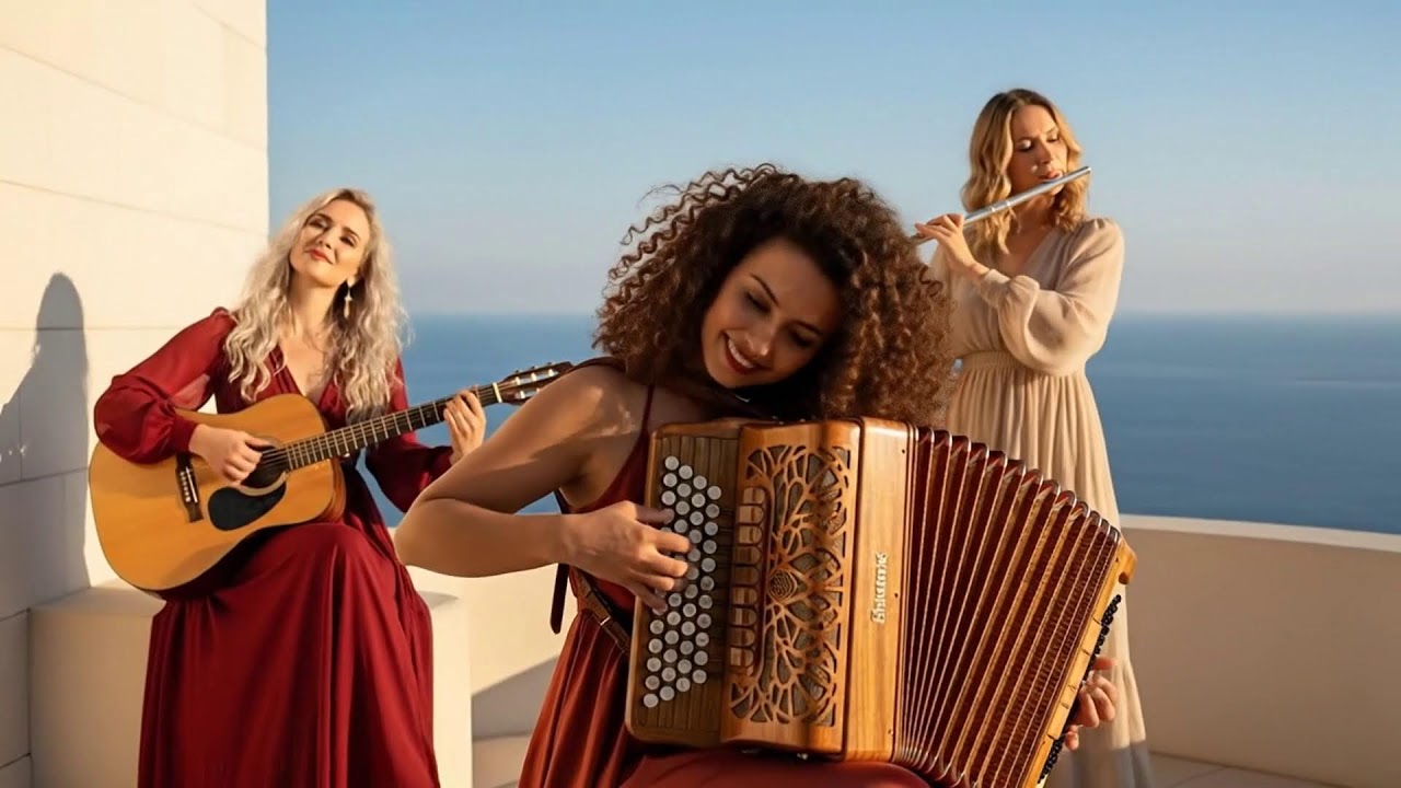 Mediterranean Radiance | Cinematic Flamenco Guitar, Sax, Accordion & Flute