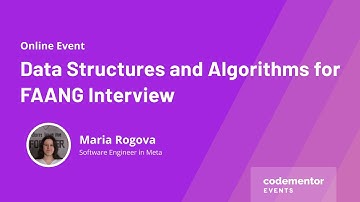 Data Structures and Algorithms for FAANG Interview | Maria Rogova | Software Engineer in Meta