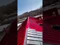 Roof colored tile renovation process house repair #shorts