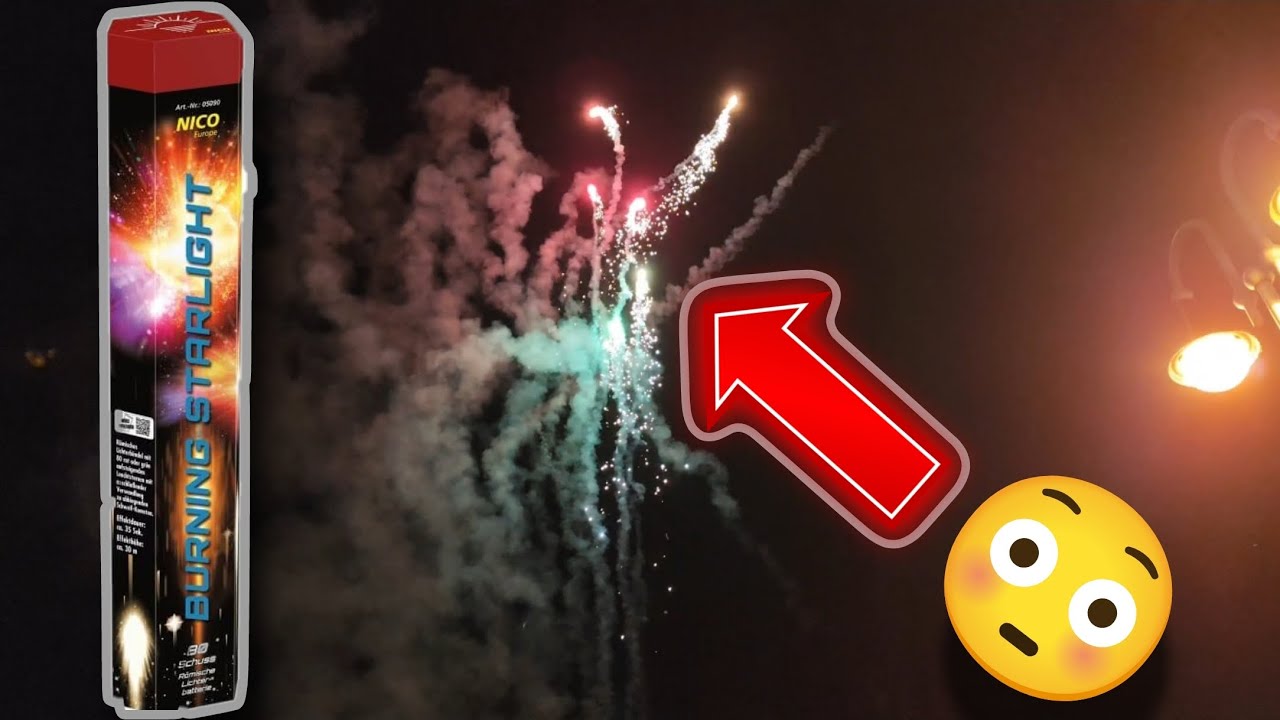 Nico Feuerwerk Burning Starlight Romisches Lichterbündel KRASSER EFFEKT Pyro Lover