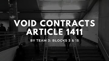 𝐕𝐨𝐢𝐝 𝐂𝐨𝐧𝐭𝐫𝐚𝐜𝐭𝐬 𝐀𝐫𝐭𝐢𝐜𝐥𝐞 𝟏𝟒𝟏𝟏 (𝟑/𝟏𝟒)