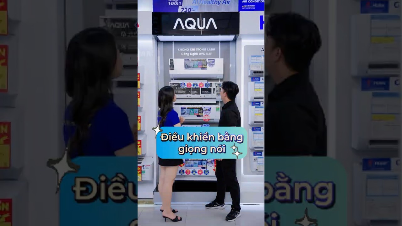 MÁY LẠNH AQUA biết nghe lời, lọc sạch không khí, mát đều